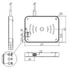 ISO 18000-6C/6B USB UHF Desktop RFID-lezer/schrijver voor UHF-tags/etiketten/kaarten